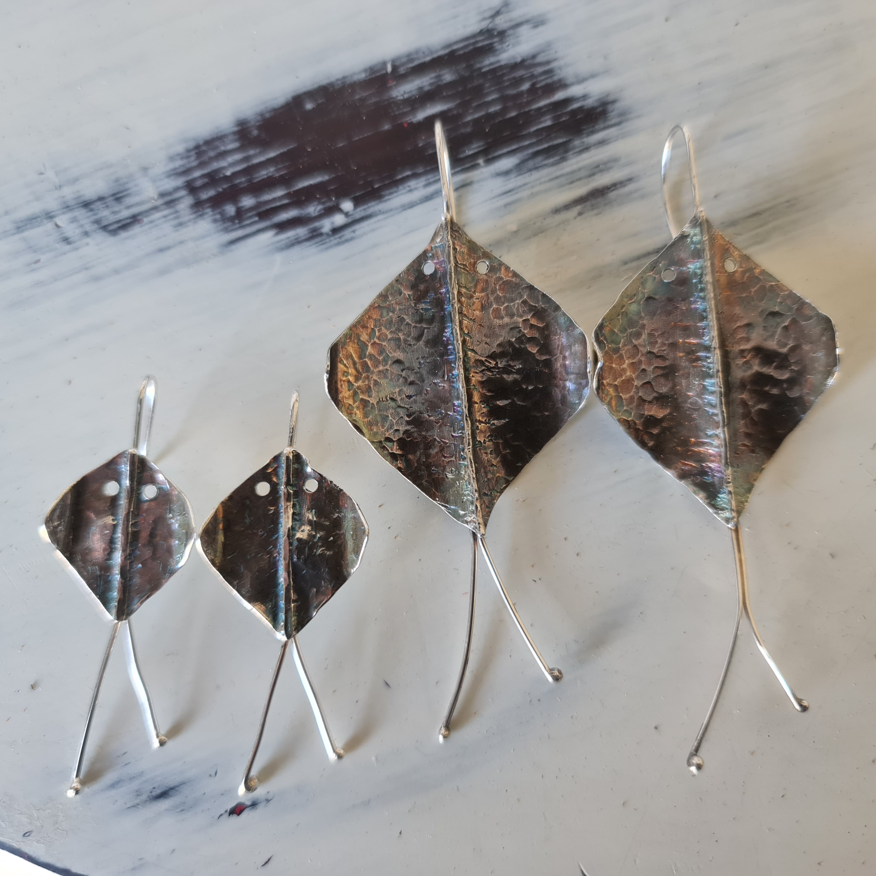 NZ Jeweller, NZ Jeweler, Sterling Silver Earrings, Earrings, Swanson Jeweller, Swanson Jeweler, stingray earrings, stingray jewellery, stingray jewelry, bespoke jewellery, bespoke jewelry